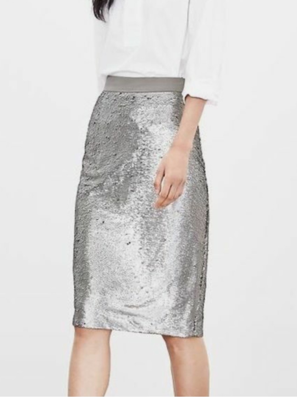 Banana Republic Sequin Pencil Skirt